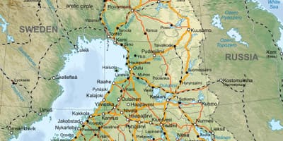 Kaart üksikasjalik kaart, Soome