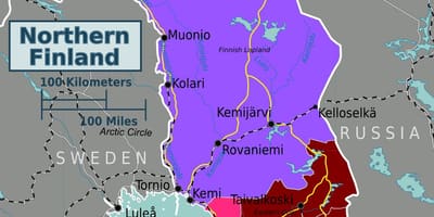 Kaart põhja-Soome