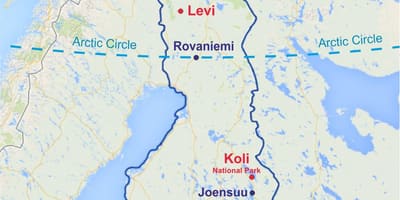 Rovaniemi kaart, Soome