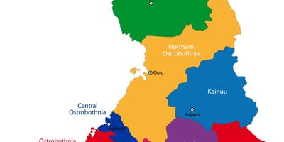 Soome provintsi kaart